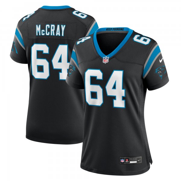 Women's Carolina Panthers Justin McCray Nike Black Team Game Jersey