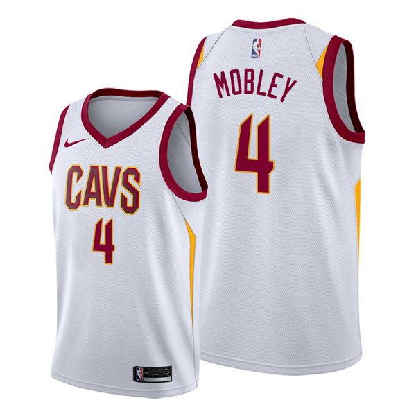 Men's Cleveland Cavaliers #4 Evan Mobley 2021 NBA Draft White Jersey