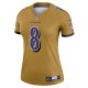 Women's Baltimore Ravens Lamar Jackson Nike Gold Inverted Legend Jersey