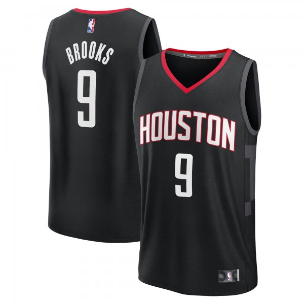 Men's Houston Rockets Dillon Brooks Fanatics Black Fast Break Replica Player Jersey - Statement Edition