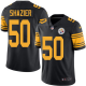 Nike Pittsburgh Steelers #50 Ryan Shazier Black Men's Stitched NFL Limited New Color Rush Jersey