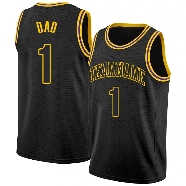 Men's Los Angeles Lakers #1 Nike Black  Jersey