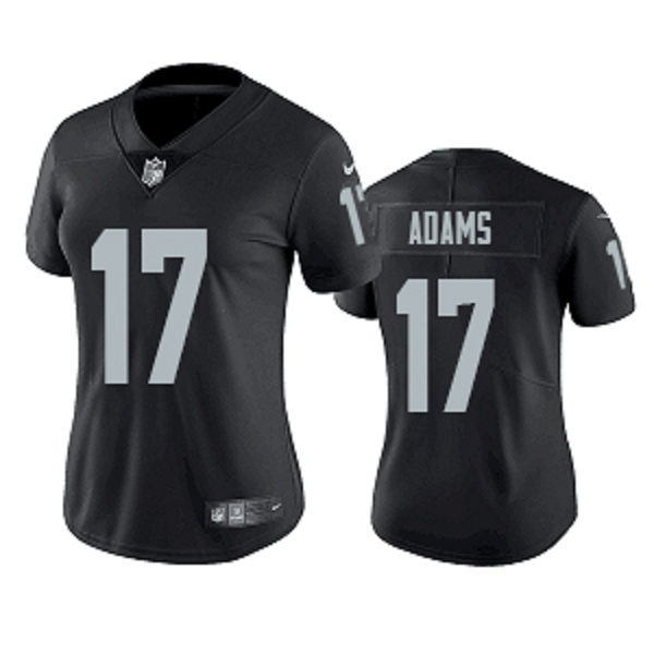 Women's Nike Las Vegas Raiders #17 Davante Adams Black Stitched Limited Jersey