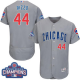 Chicago Cubs #44 Anthony Rizzo Grey Flexbase Collection Road 2016 World Series Champions Stitched MLB Jersey