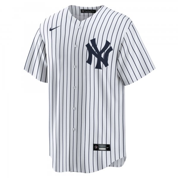 Men's New York Yankees Derek Jeter Nike White/Navy Replica Jersey