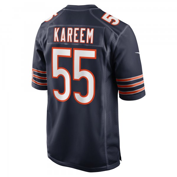 Men's Chicago Bears Khalid Kareem Nike  Navy Team Game Jersey