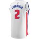 Men's Detroit Pistons Cade Cunningham Fanatics White Fast Break Replica Jersey - Association Edition