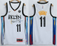 Men's Brooklyn Nets #11 Kyrie Irving NEW White 2021 City Edition Swingman Stitched NBA Jersey With The NEW Sponsor Logo