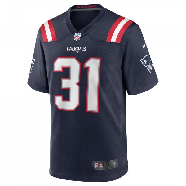 Men's New England Patriots Jonathan Jones Nike Navy Game Jersey