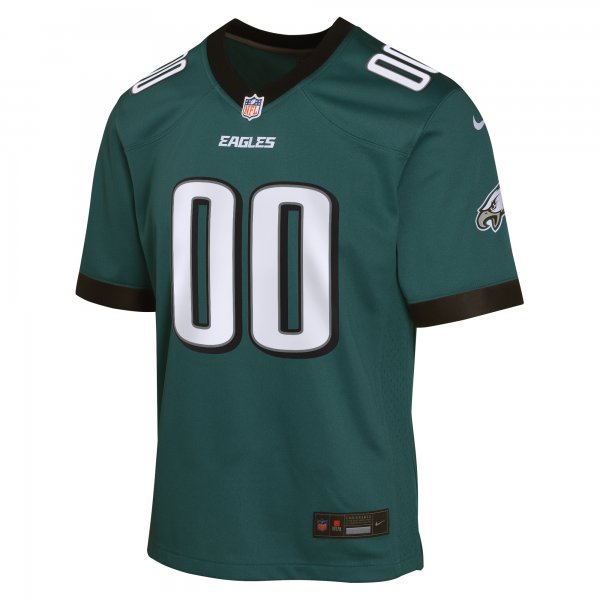 Youth Philadelphia Eagles Nike Midnight Green Custom Game Jersey