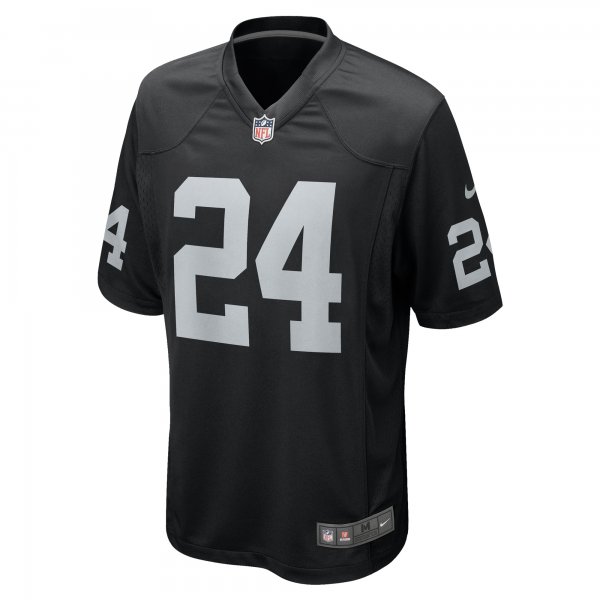 Men's Las Vegas Raiders Marcus Peters Nike  Black Team Game Jersey