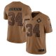 Men's Las Vegas Raiders #34 Bo Jackson Nike Brown 2023 Salute To Service Retired Player Limited Jersey