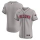 Men's Arizona Diamondbacks Nike Gray 2024 Road Vapor Premier Elite Patch Jersey