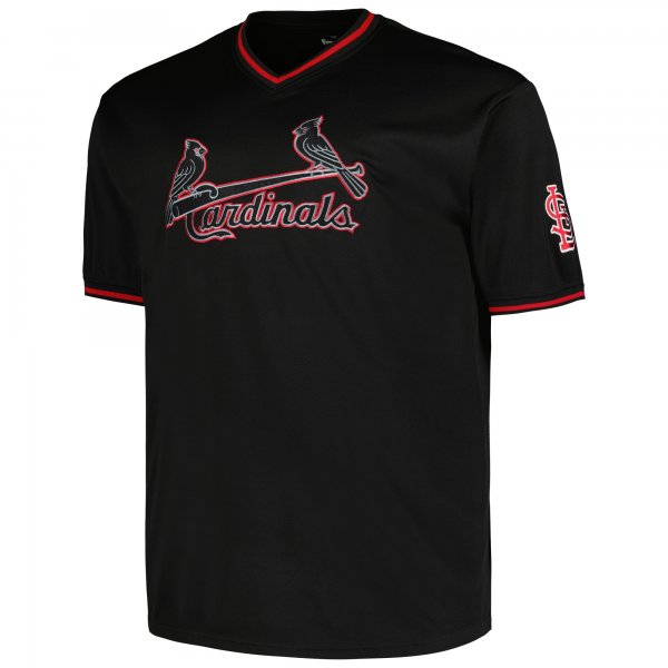 Men's St. Louis Cardinals Profile Black Big & Tall Pop Fashion Jersey