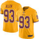 Nike Washington Redskins #93 Jonathan Allen Gold Men's Stitched NFL Limited Rush Jersey