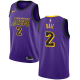 Nike Men's Los Angeles Lakers #2 Lonzo Ball Purple Swingman City Edition 2018/19 NBA Jersey