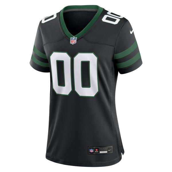 Women's New York Jets  Nike Legacy Black Alternate Custom Game Jersey