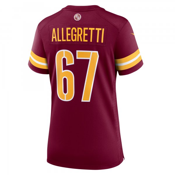 Women's Washington Commanders Nick Allegretti Nike  Burgundy  Game Jersey