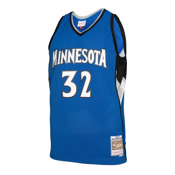 Men's Minnesota Timberwolves Karl-Anthony Towns Mitchell & Ness Blue 2015/16 Swingman Jersey