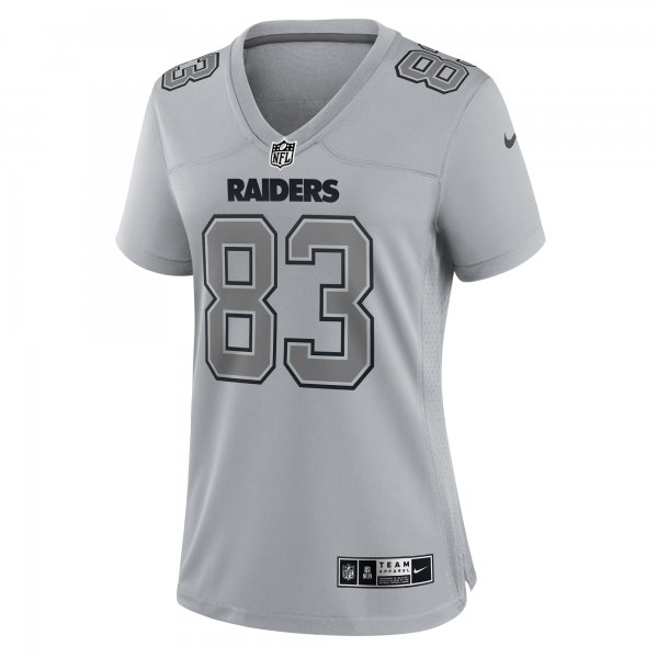 Women's Las Vegas Raiders Darren Waller Nike Gray Atmosphere Fashion Game Jersey