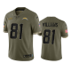 Los Angeles Chargers Mike Williams Olive 2022 Salute To Service Limited Jersey #81