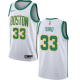 Men's Nike Boston Celtics #33 Larry Bird White Swingman City Edition 2018/19 NBA Jersey