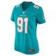 Women's Miami Dolphins Emmanuel Ogbah Nike Aqua Game Jersey