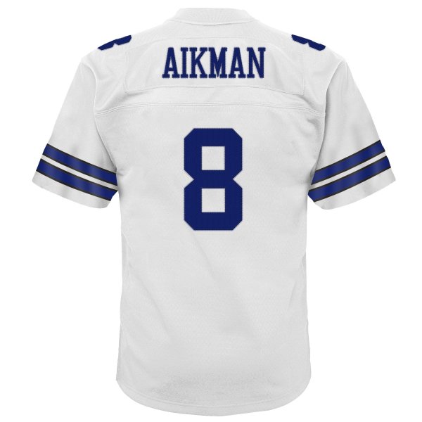 Youth Dallas Cowboys Troy Aikman Mitchell & Ness White Retired Player Legacy Jersey