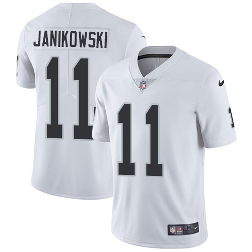 Nike Las Vegas Raiders #11 Sebastian Janikowski White Men's Stitched NFL Vapor Untouchable Limited Jersey