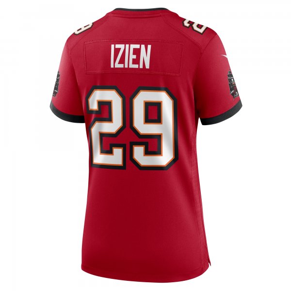 Women's Tampa Bay Buccaneers Christian Izien Nike  Red  Game Jersey