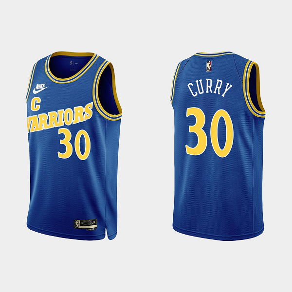 Men's Golden State Warriors Stephen Curry #30 2022-23 Classic Edition Royal NBA Jersey