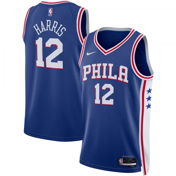 Unisex Philadelphia 76ers Tobias Harris Nike Royal Swingman Jersey - Icon Edition