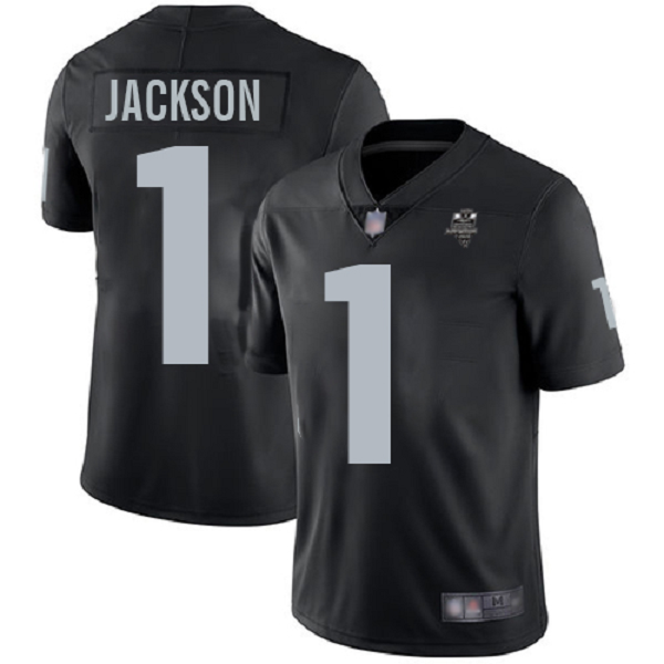 Men's Nike Las Vegas Raiders #1 Jackson Black 2020 Inaugural Season Vapor Untouchable Limited Jersey