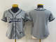 Women's Dallas Cowboys Blank Grey Stitched Baseball Cool Base Jersey