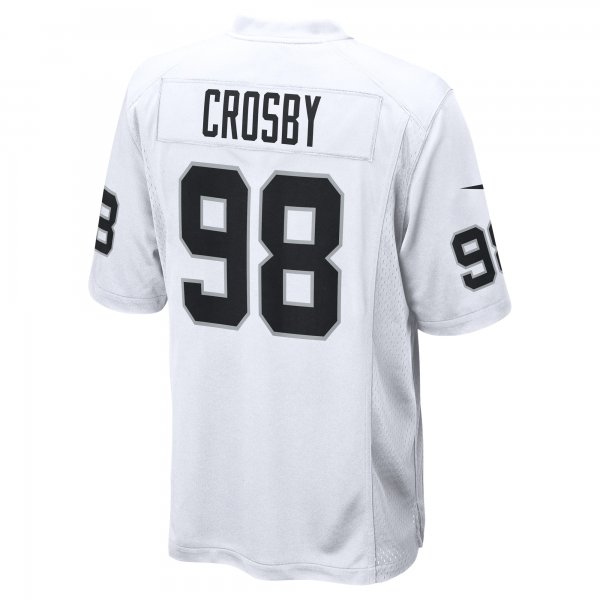 Men's Las Vegas Raiders Maxx Crosby Nike  White  Game Jersey