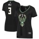 Women's Milwaukee Bucks George Hill Fanatics Black Fast Break Replica Player Jersey - Statement Edition