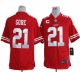 Nike San Francisco 49ers #21 Frank Gore Red Team Color With C Patch Men's Stitched NFL Game Jersey