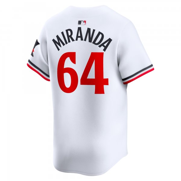 Men's Minnesota Twins Jose Miranda Nike White Home Limited Player Jersey