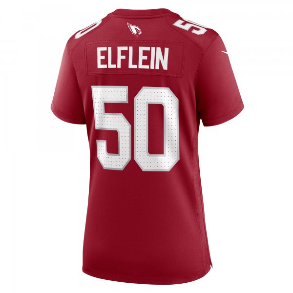 Women's Arizona Cardinals Pat Elflein Nike  Cardinal Team Game Jersey