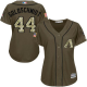 Arizona Diamondbacks #44 Paul Goldschmidt Green Salute to Service Women's Stitched MLB Jersey