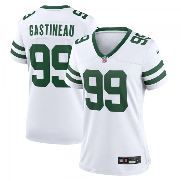 Women's New York Jets Mark Gastineau Nike White Legacy Retired Player Game Jersey