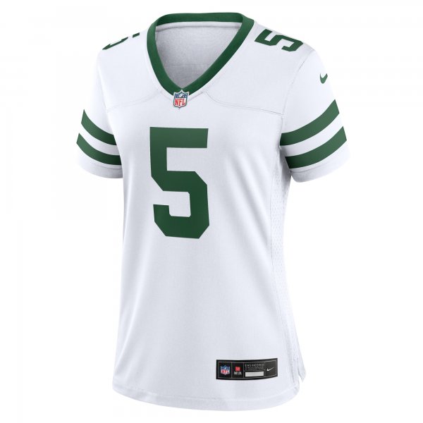 Women's New York Jets Garrett Wilson Nike  White Alternate Game Jersey