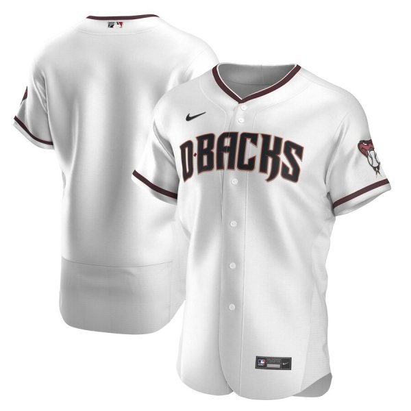 Men's Arizona Diamondbacks Nike Blank White Crimson Home 2020 Team Jersey