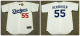 Men's Los Angeles Dodgers #55 Orel Hershiser White MLB 1988 Home Majestic Throwback Jersey