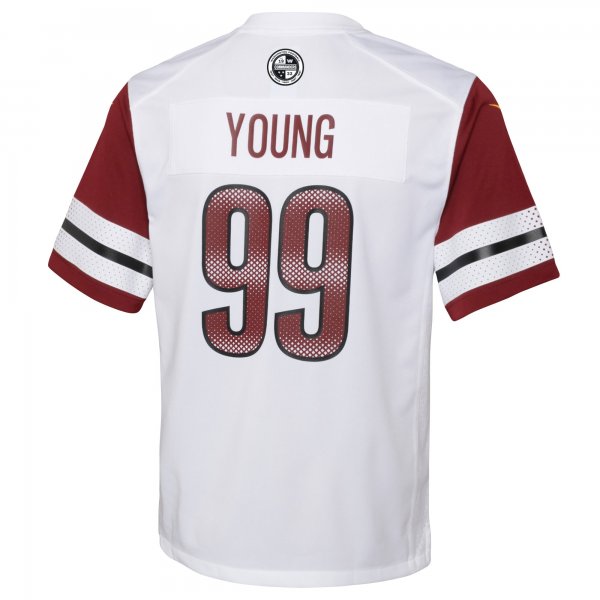 Youth Washington Commanders Chase Young Nike White Game Jersey