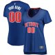 Women's Detroit Pistons Fanatics Royal Fast Break Custom Jersey - Icon Edition