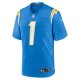 Men's Los Angeles Chargers Quentin Johnston Nike Powder Blue 2023 NFL Draft First Round Pick Game Player Jersey