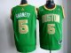 Men's Boston Celtics #5 Kevin Garnett Stitched Green Gold Number NBA Jersey