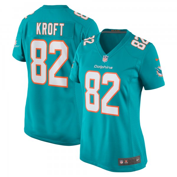 Women's Miami Dolphins Tyler Kroft Nike  Aqua Team Game Jersey