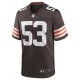 Men's Cleveland Browns Nick Harris Nike Brown Game Jersey